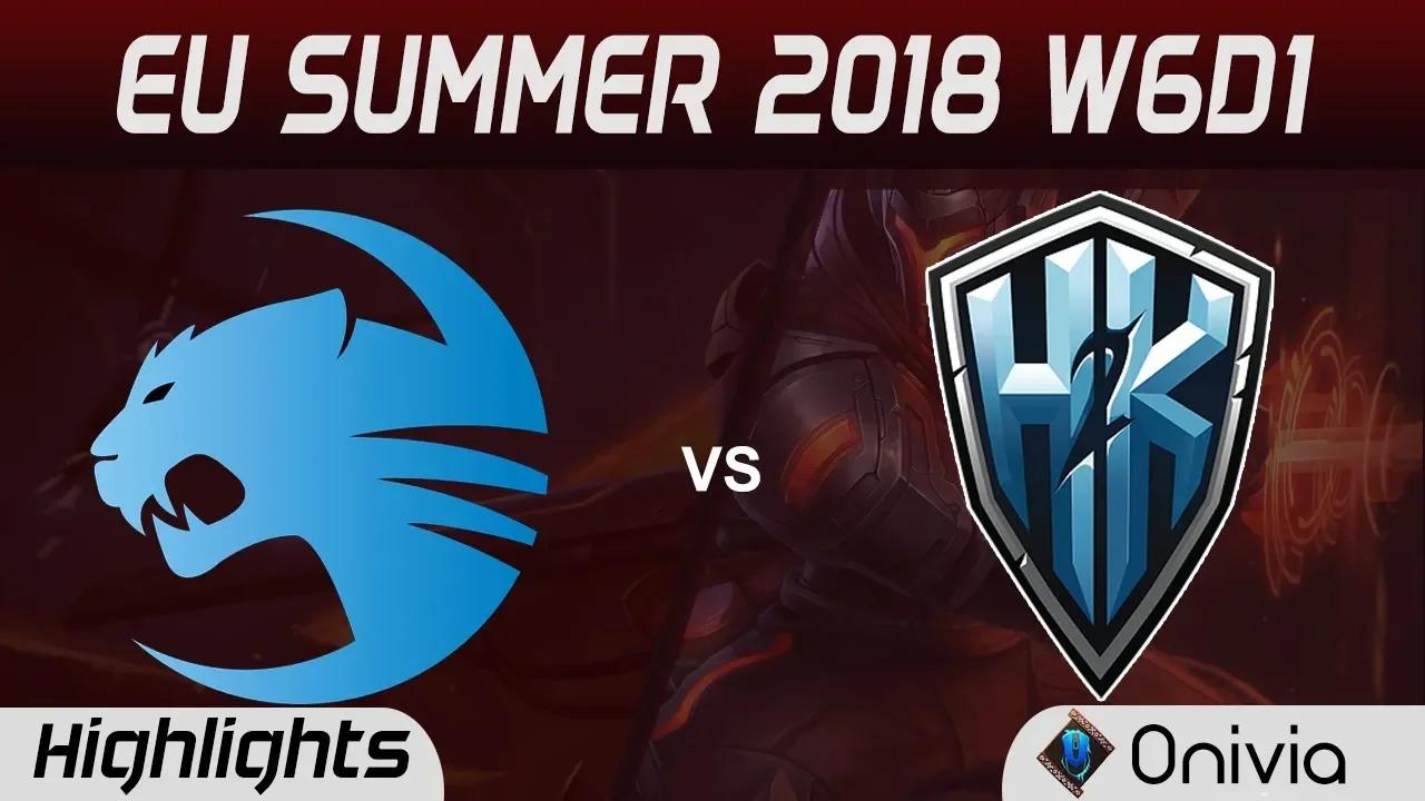 H2K vs ROC Highlights EU LCS Summer 2018 W6D1 H2K Gaming vs Team ROCCAT By Onivia thumbnail