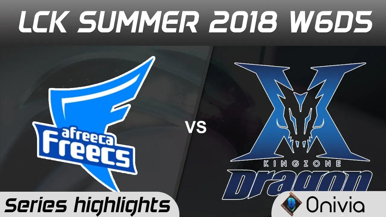 AFS vs KZ Series Highlights LCK Summer 2018 W6D5 Afreeca Freecs vs KingZone DragonX by Onivia thumbnail