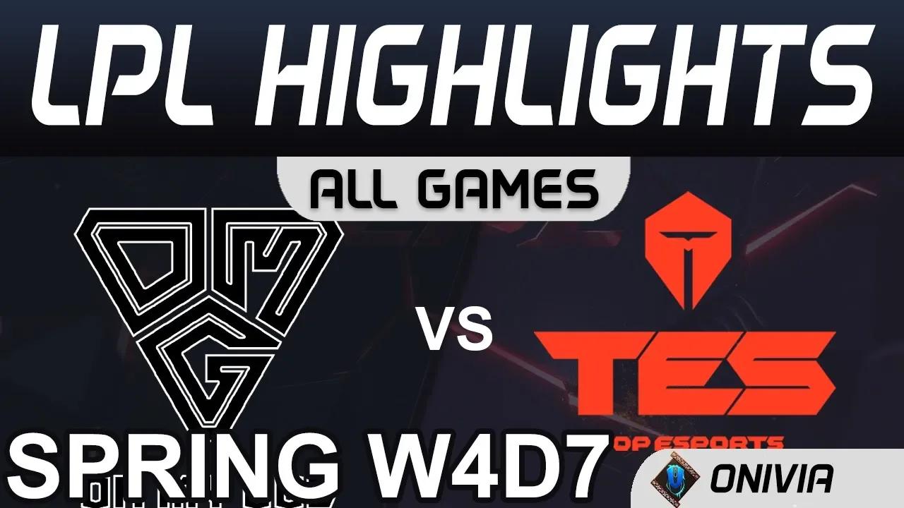 OMG vs TES Highlights ALL GAMES LPL Spring 2020 W4D7 Oh My God vs TOP Esports by Onivia thumbnail