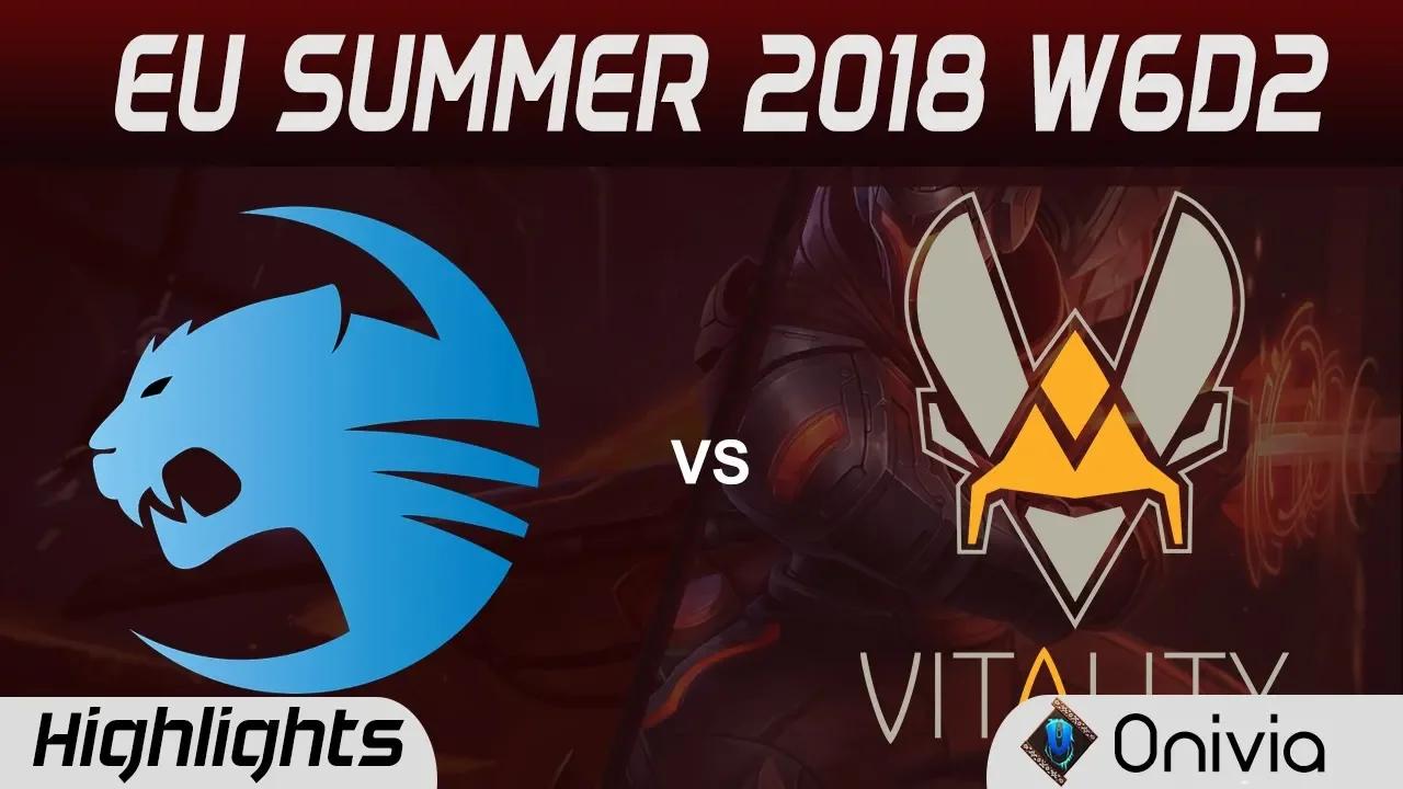 ROC vs VIT Highlights EU LCS Summer 2018 W6D2 Team ROCCAT vs Team Vitality By Onivia thumbnail