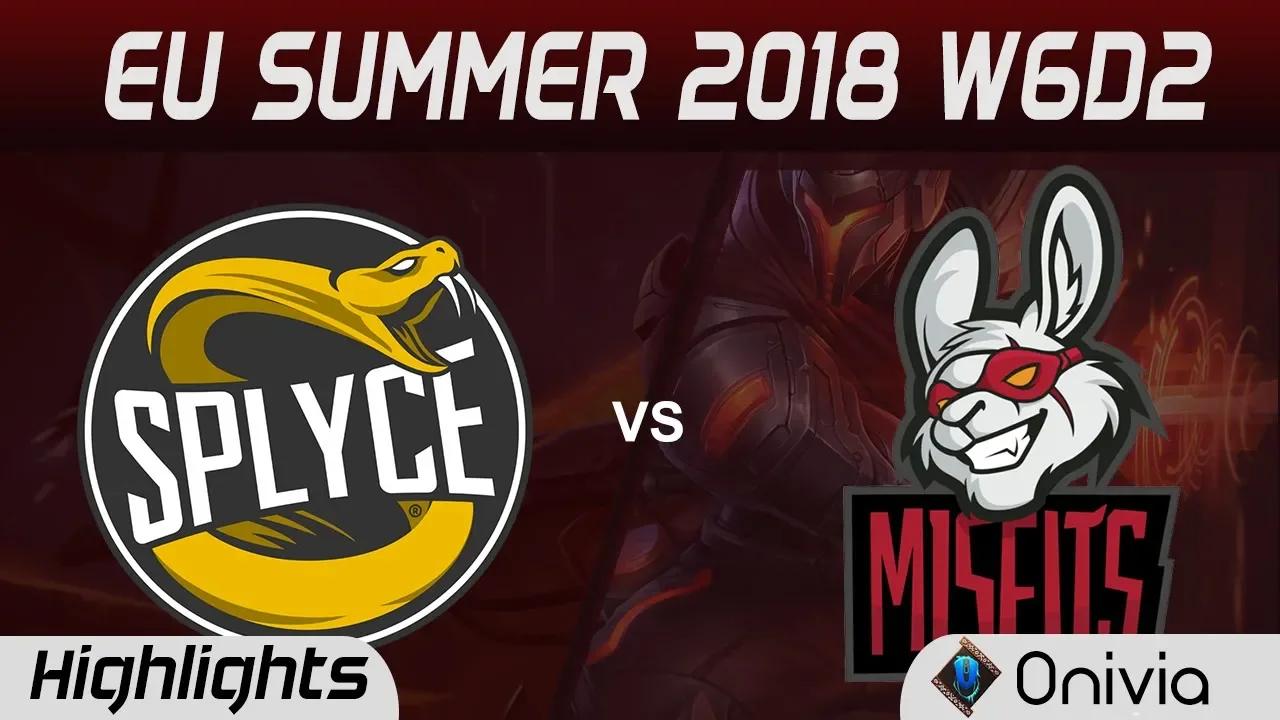 SPY vs MSF Highlights EU LCS Summer 2018 W6D2 Splyce vs Misfits Gaming By Onivia thumbnail