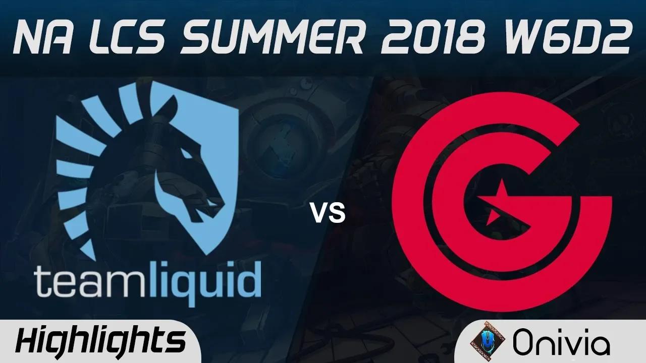 TL vs CG Highlights NA LCS Summer 2018 W6D2 Team Liquid vs Clutch Gaming by Onivia thumbnail