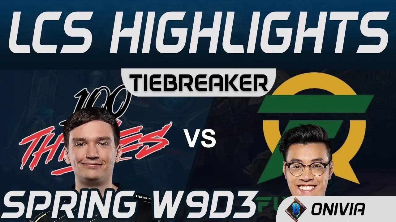 100 vs FLY Tiebreaker Highlights LCS Spring 2020 W9D3 100 Thieves vs FlyQuest LCS Highlights 2020 by thumbnail