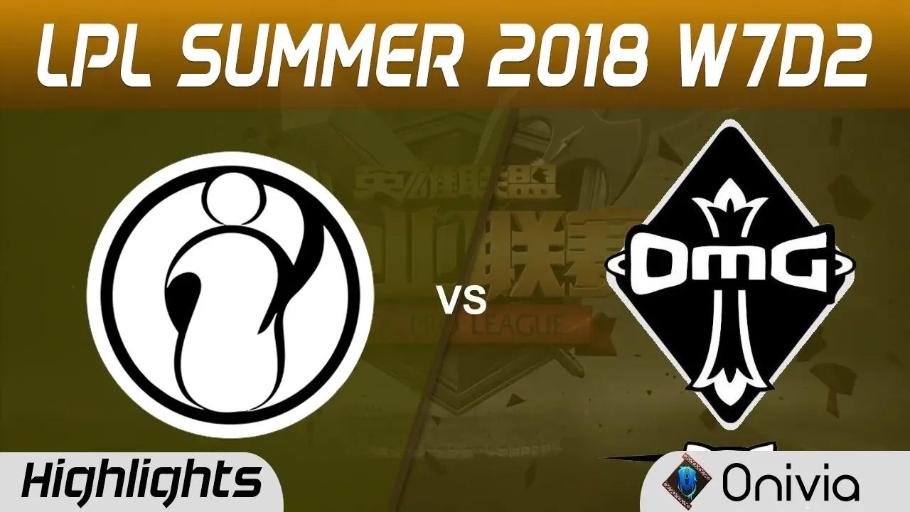 IG vs OMG Highlights Game 1 LPL Summer 2018 W7D2 Invictus Gaming vs Oh My God by Onivia thumbnail