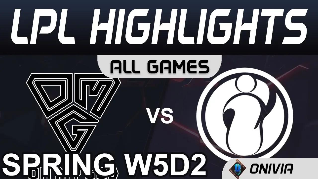 OMG vs IG Highlights ALL GAMES LPL Spring 2020 W5D2 OMG vs Invictus Gaming thumbnail