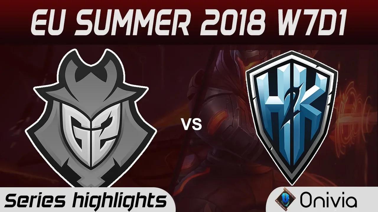 G2 vs H2K Highlights EU LCS Summer 2018 W7D1 G2 Esports vs H2K Gaming By Onivia thumbnail