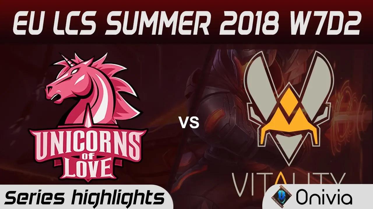 UOL vs VIT Highlights EU LCS Summer 2018 W7D2 Unicorns of Love vs Vitality By Onivia thumbnail