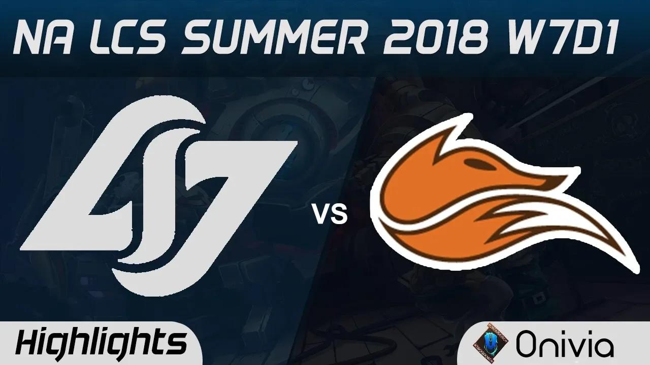 CLG vs FOX Highlights NA LCS Summer 2018 W7D1 Counter Logic Gaming vs Echo Fox by Onivia thumbnail