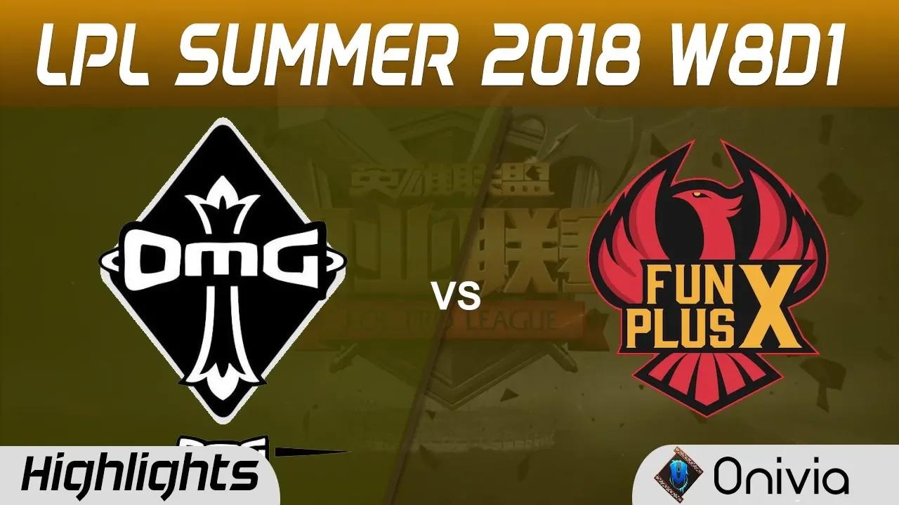 OMG vs FPX Highlights Game 1 LPL Summer 2018 W8D1 Oh My God vs FunPlus Phoenix by Onivia thumbnail