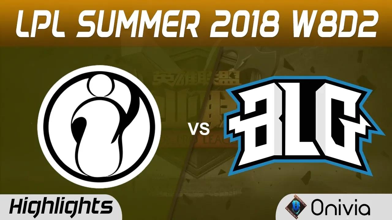 IG vs BLG Highlights Game 1 LPL Summer 2018 W8D2 Invictus Gaming vs Bilibili Gaming by Onivia thumbnail