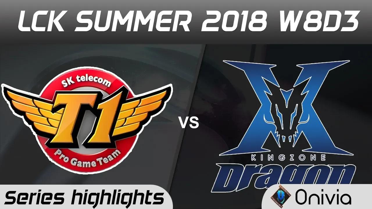 SKT vs KZ Series Highlights LCK Summer 2018 W8D3 SK Telecom T1 vs KingZone DragonX by Onivia thumbnail