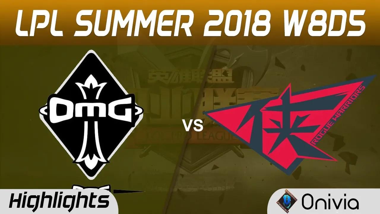 OMG vs RW Highlights Game 1 LPL Summer 2018 W8D5 Oh My God vs Rogue Warriors by Onivia thumbnail