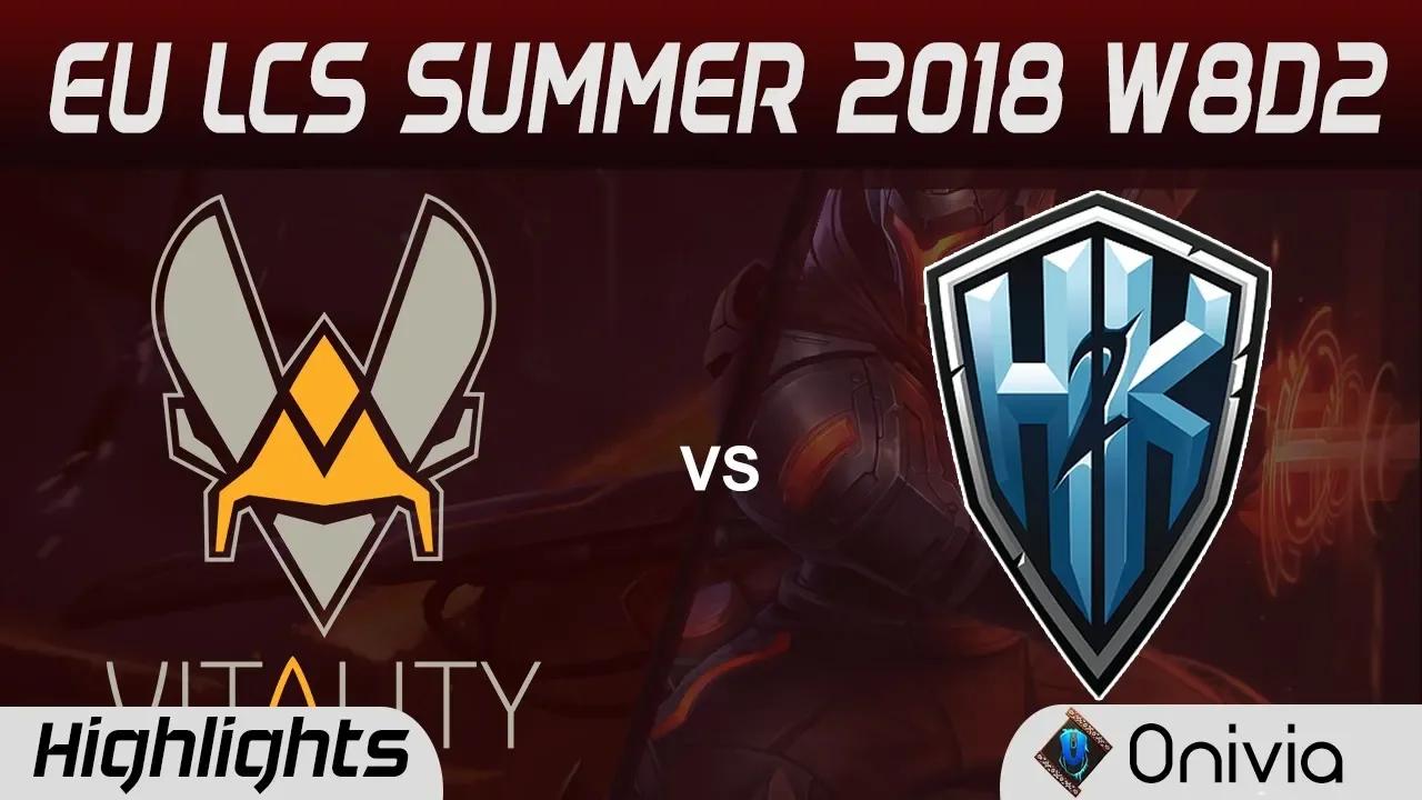 VIT vs H2K Highlights EU LCS Summer 2018 W8D2 Team Vitality vs H2K Gaming By Onivia thumbnail