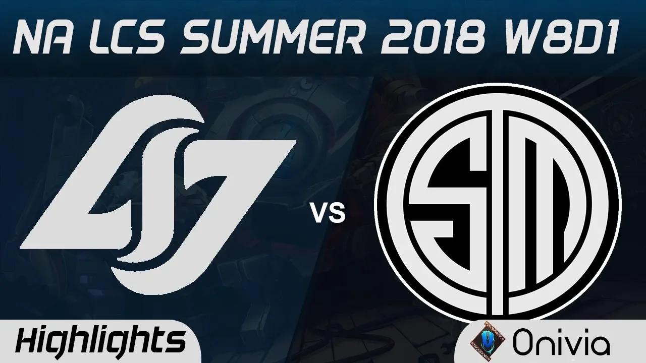 CLG vs TSM Highlights NA LCS Summer 2018 W8D1 Counter Logic Gaming vs Team Solo Mid by Onivia thumbnail