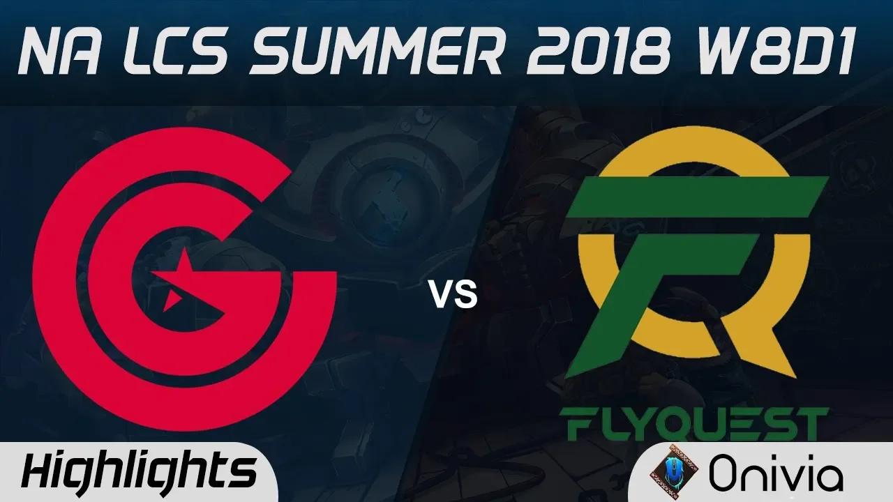 CG vs FLY Highlights NA LCS Summer 2018 W8D1 Clutch Gaming vs Flyquest by Onivia thumbnail