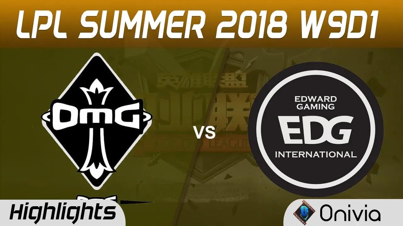 OMG vs EDG Highlights Game 1 LPL Summer 2018 W9D1 Oh My God vs Edward Gaming by Onivia thumbnail