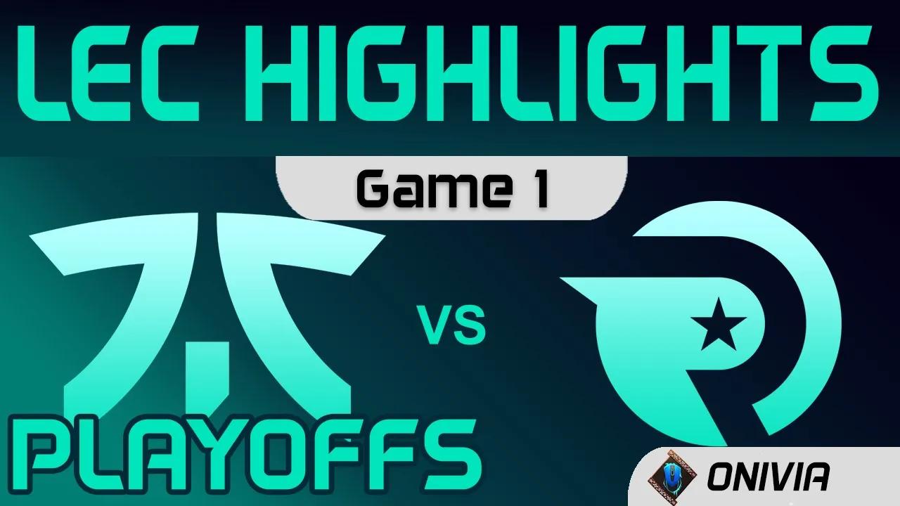 FNC vs OG Highlights Game 1 Playoffs Round2 LEC Spring 2020 Fnatic vs Origen LEC Highlights 2020 by thumbnail