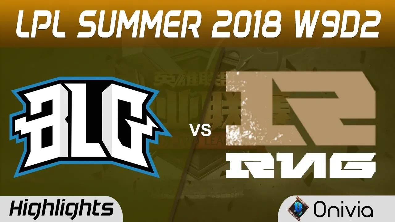 BLG vs RNG Highlights Game 2 LPL Summer 2018 W9D2 Bilibili Gaming vs Royal Never Give Up by Onivia thumbnail