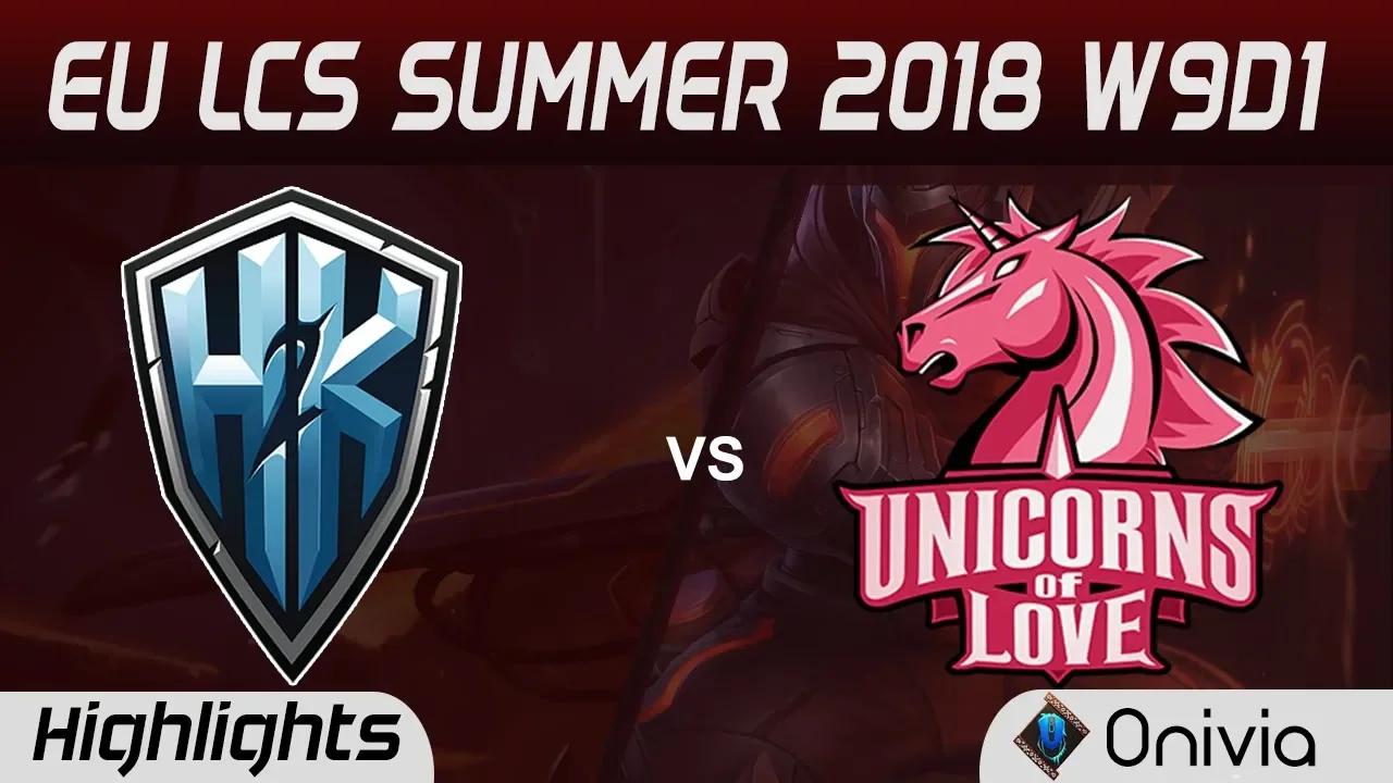 H2K vs UOL Highlights EU LCS Summer 2018 W9D1 H2K Gaming vs Unicorns Of Love By Onivia thumbnail