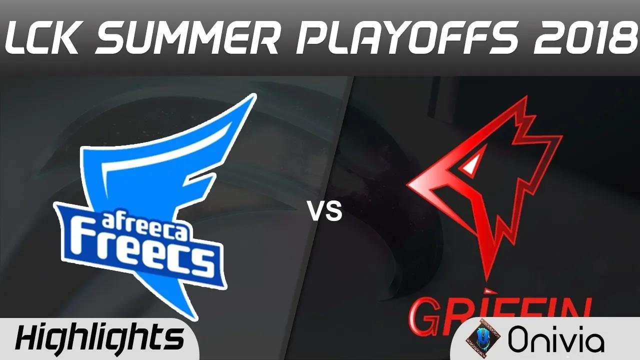 AFS vs GRF Highlights Game 4 LCK Summer Playoffs 2018 Afreeca Freecs vs Grifin by Onivia thumbnail