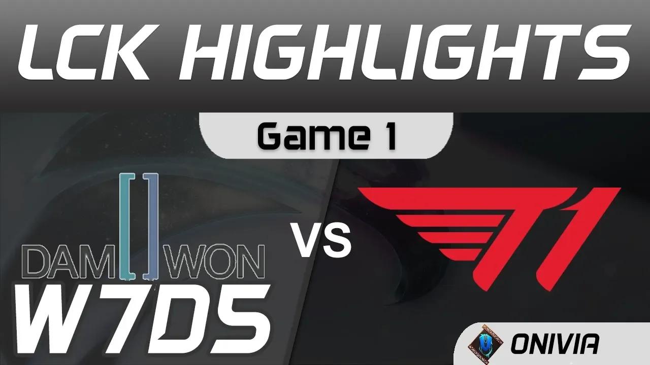 DWG vs T1 Highlights Game 1 LCK Spring 2020 W7D5 DAMWON Gaming vs T1 LCK Highlights 2020 by Onivia thumbnail