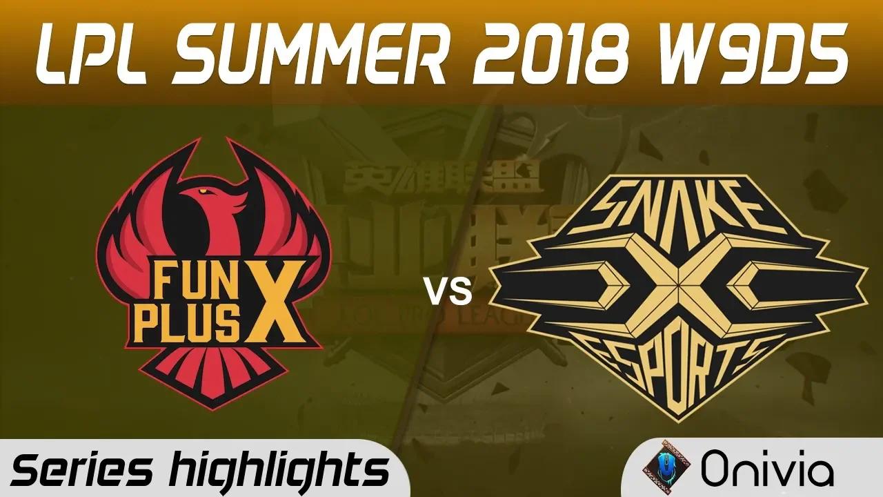 FPX vs SS Series Highlights LPL Summer 2018 W9D5 FunPlus Phoenix vs Snake Esports by Onivia thumbnail