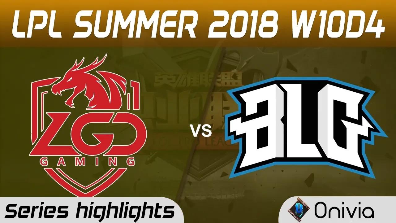 LGD vs BLG Highlights Game 2 LPL Summer 2018 W10D4 LGD Gaming vs Bilibili Gaming by Onivia thumbnail