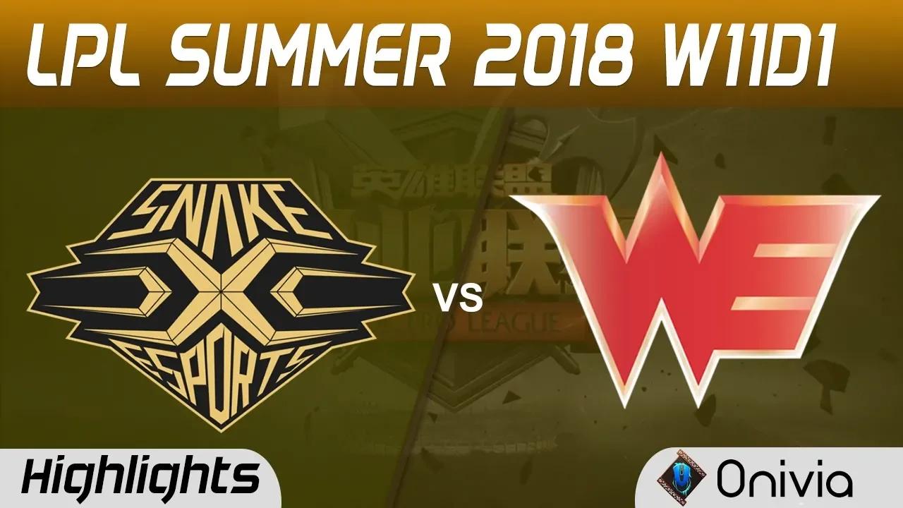 SS vs WE Highlights Game 2 LPL Summer 2018 W11D1 Snake Esports vs Team WE by Onivia thumbnail