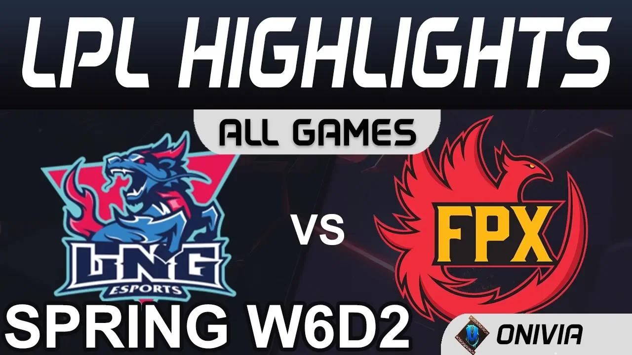 LNG vs FPX Highlights ALL GAMES LPL Spring 2020 W6D2 LNG Esports vs FunPlus Phoenix by Onivia thumbnail