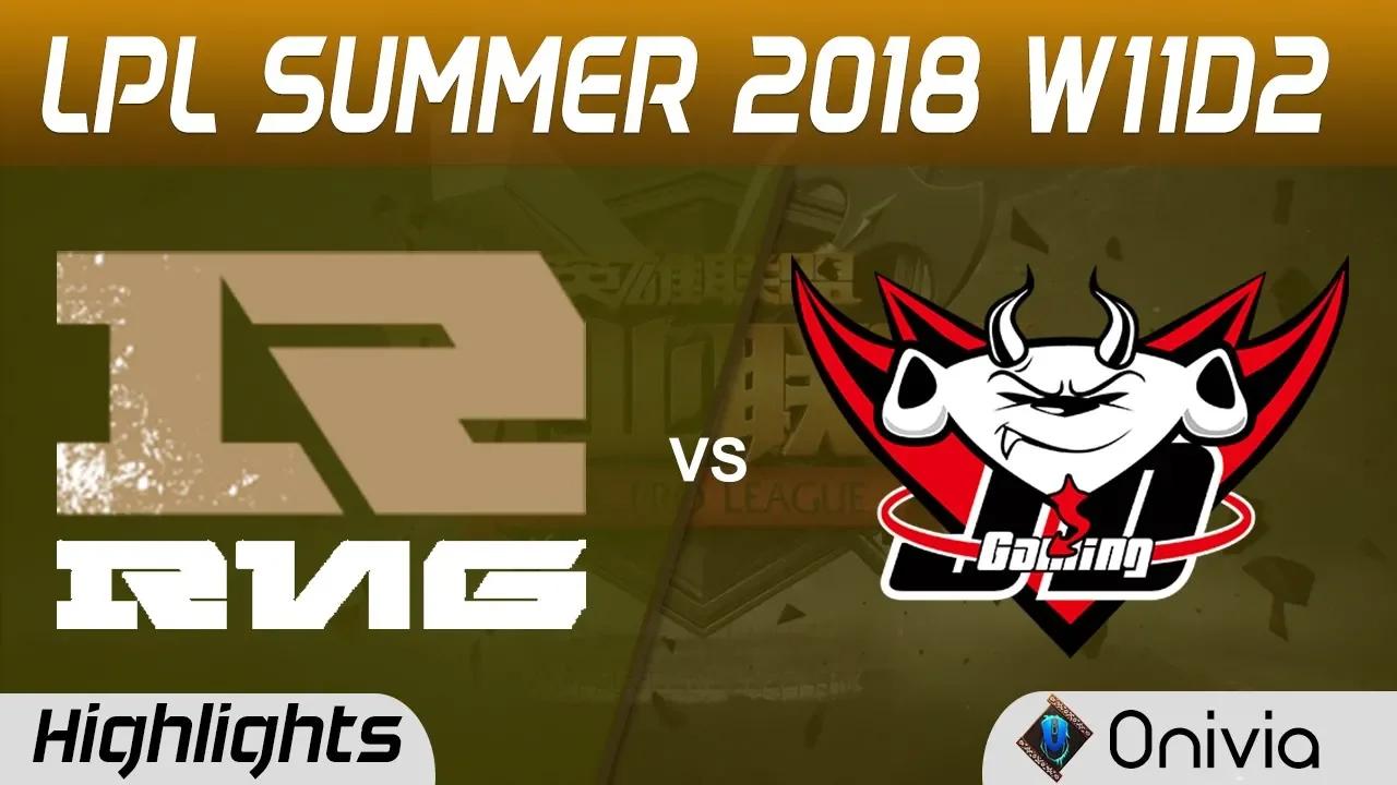 RNG vs JDG Highlights Game 2 LPL Summer 2018 W11D2 Royal Never Give Up vs JD Gaming by Onivia thumbnail