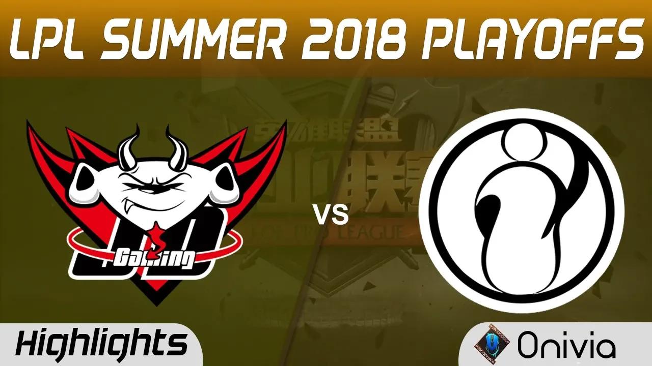 JDG vs IG Highlights Game 1 LPL Summer Playoffs 2018 JD Gaming vs Invictus Gaming by Onivia thumbnail