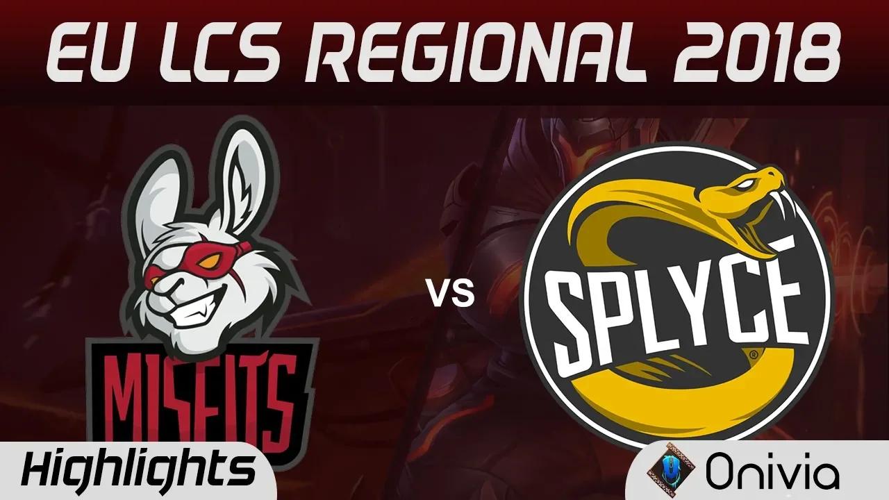 MSF vs SPY Highlights Game 3 EU LCS Regional 2018 Misfits Gaming vs Splyce By Onivia thumbnail