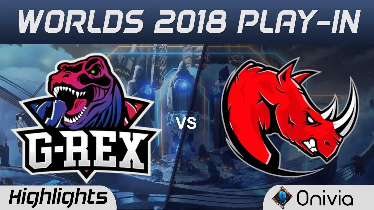 GRX vs KLG Highlights Worlds 2018 Play In G-Rex vs Kaos Latin Gamers by Onivia thumbnail