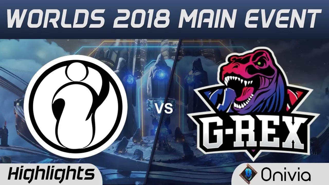 IG vs GRX Highlights Worlds 2018 Main Event Invictus Gaming vs G Rex by Onivia thumbnail