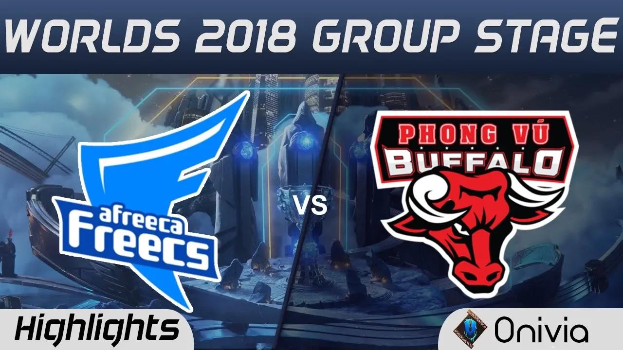 AFS vs PVB Highlights Worlds 2018 Group Stage Afreeca Freecs vs Phong Vũ Buffalo by Onivia thumbnail