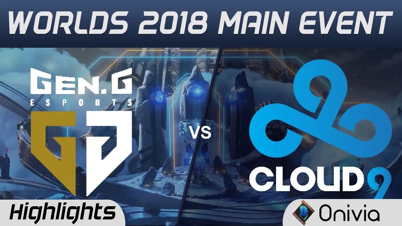 GEN vs C9 Highlights Worlds 2018 Main Event Gen G Esports vs Cloud9 by Onivia thumbnail