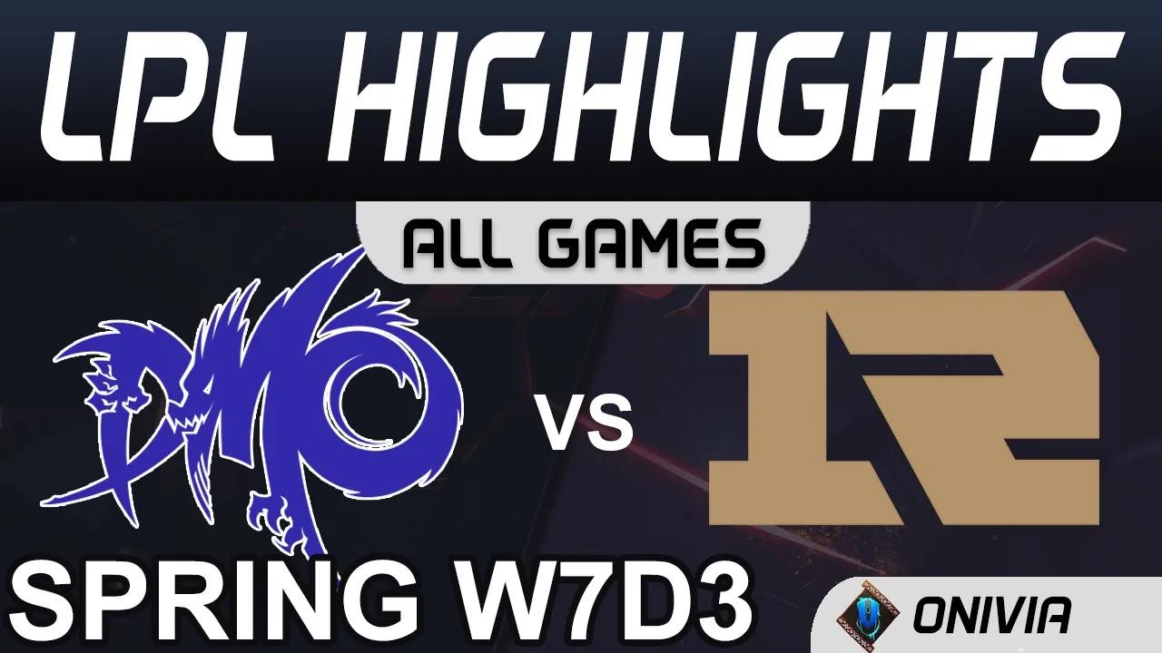 DMO vs RNG Highlights ALL GAMES LPL Spring 2020 W7D3 Dominus Esports vs Royal Never Give Up Onivia thumbnail