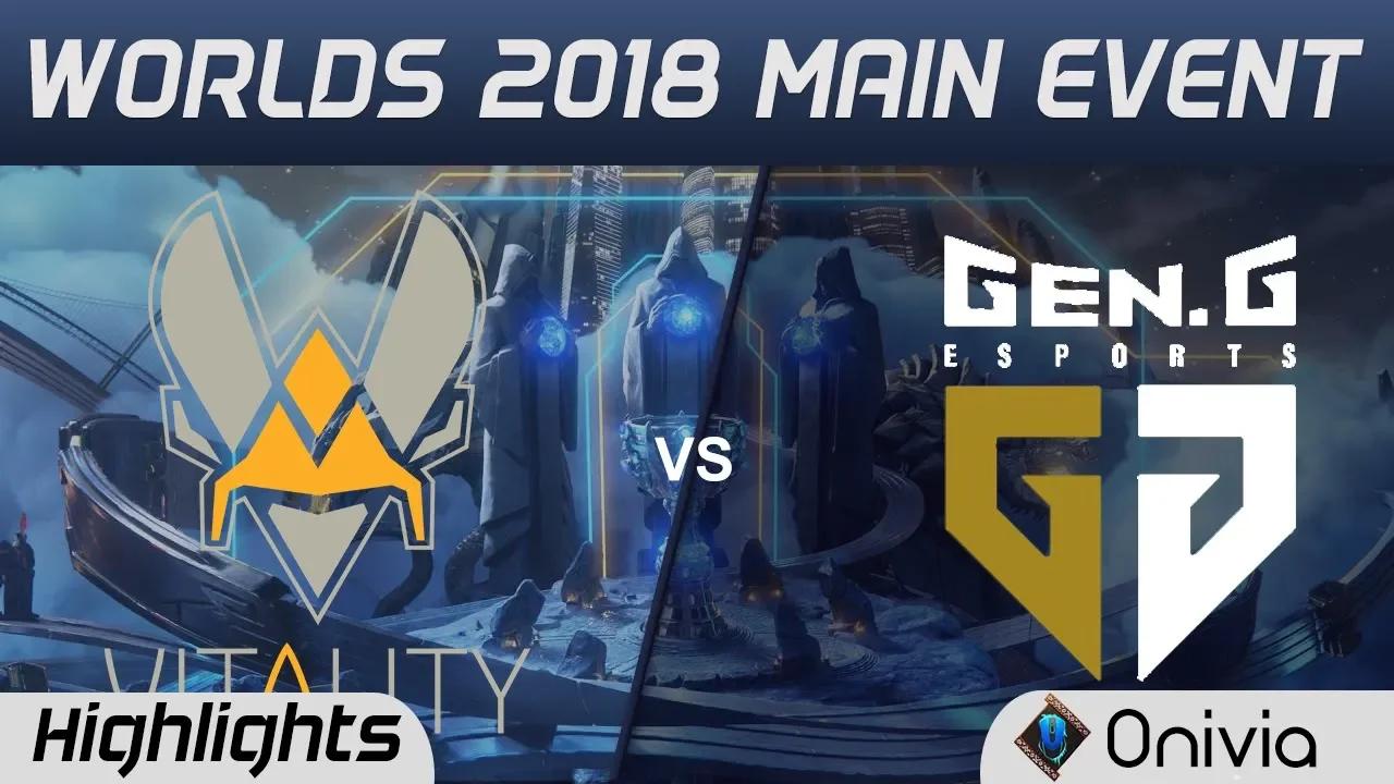 VIT vs GEN Highlights Worlds 2018 Main Event Team Vitality vs Gen G Esports by Onivia thumbnail