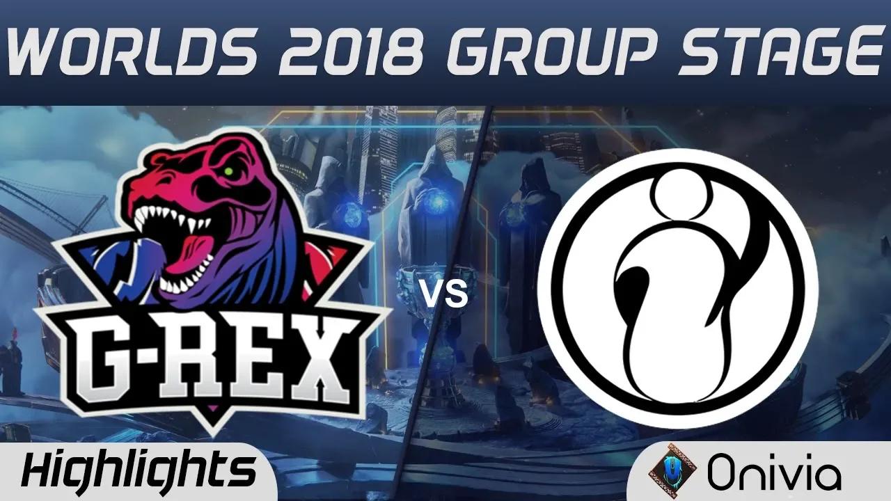 GRX vs IG Highlights Worlds 2018 Group Stage G Rex vs Invictus Gaming by Onivia thumbnail