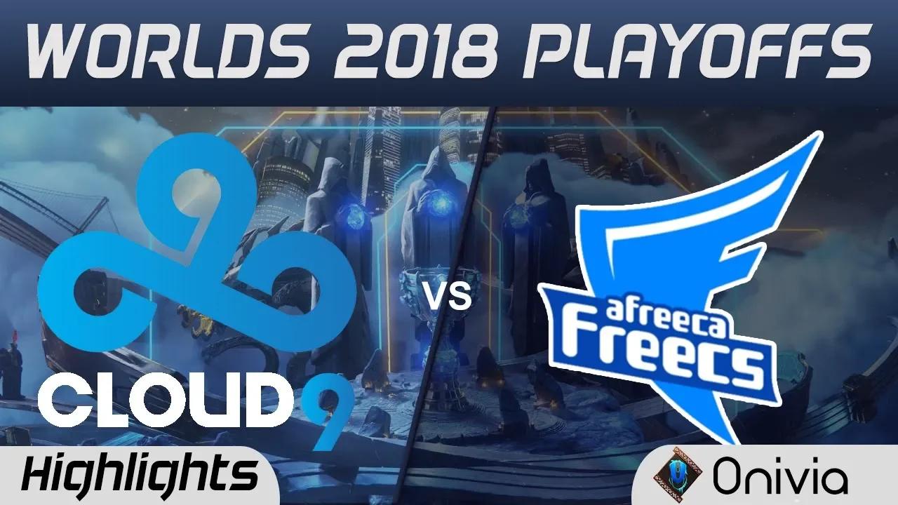 C9 vs AFS Game 3 Highlights Worlds 2018 Playoffs Cloud 9 vs Afreeca Freecs by Onivia thumbnail