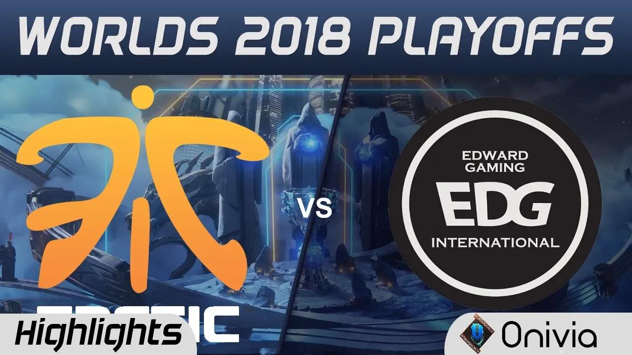 FNC vs EDG Game 4 Highlights Worlds 2018 Playoffs Fnatic vs Edward Gaming by Onivia thumbnail