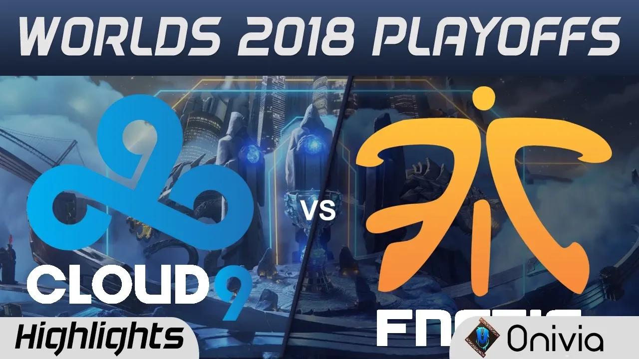 C9 vs FNC Game 1 Highlights Worlds 2018 Playoffs Cloud9 vs Fnatic by Onivia thumbnail