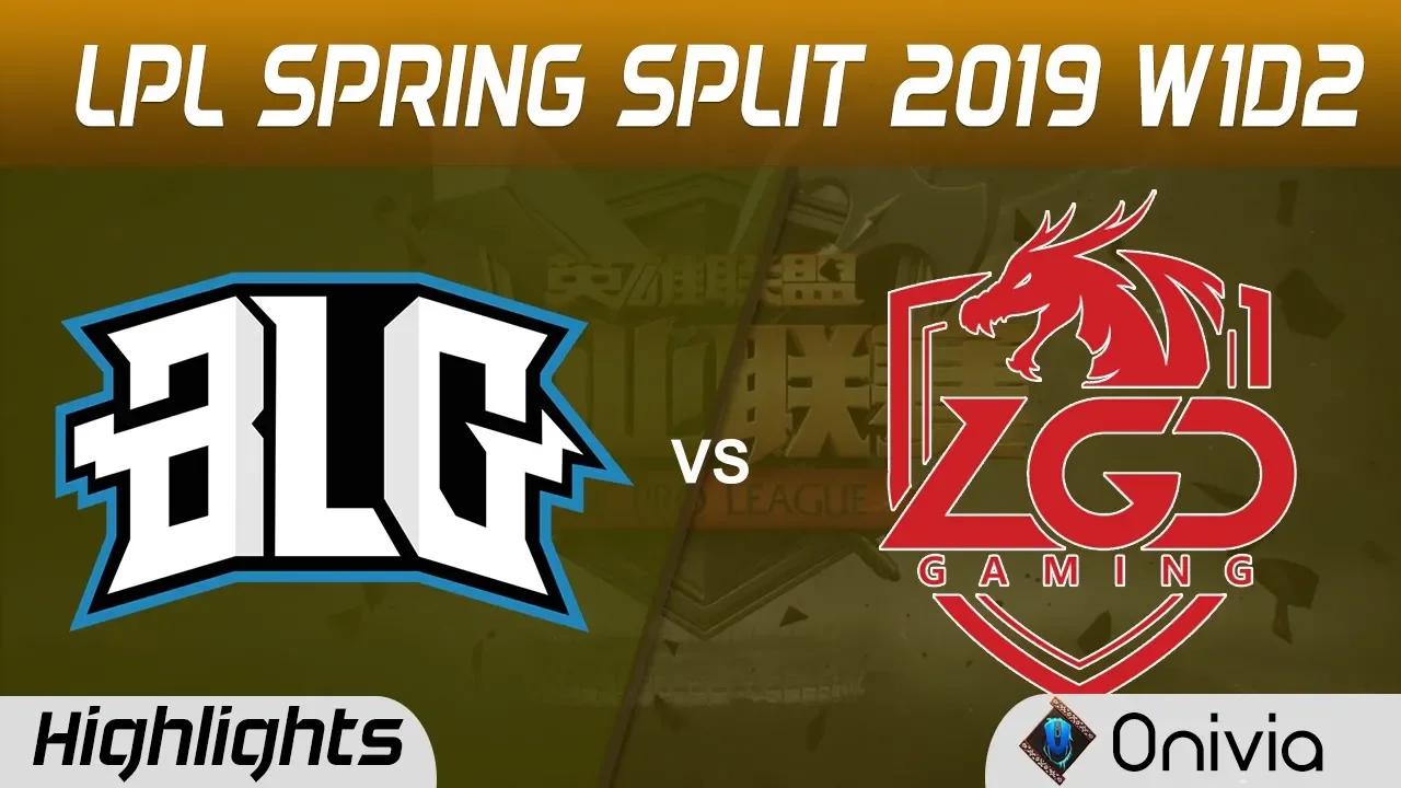 BLG vs LGD Highlights Game 1 LPL Spring 2019 W1D2 BiliBili Gaming vs LGD Gaming by Onivia thumbnail