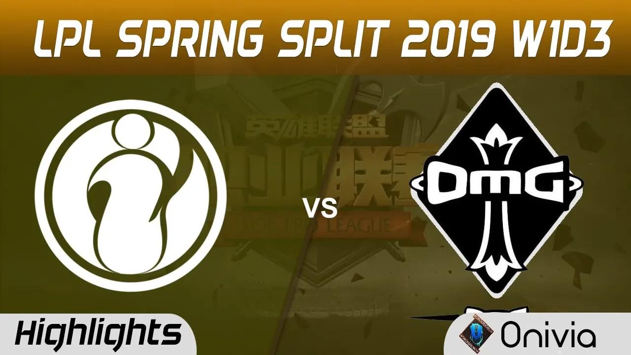 IG vs OMG Highlights Game 1 LPL Spring 2019 W1D3 Invictus Gaming vs Oh My God by Onivia thumbnail