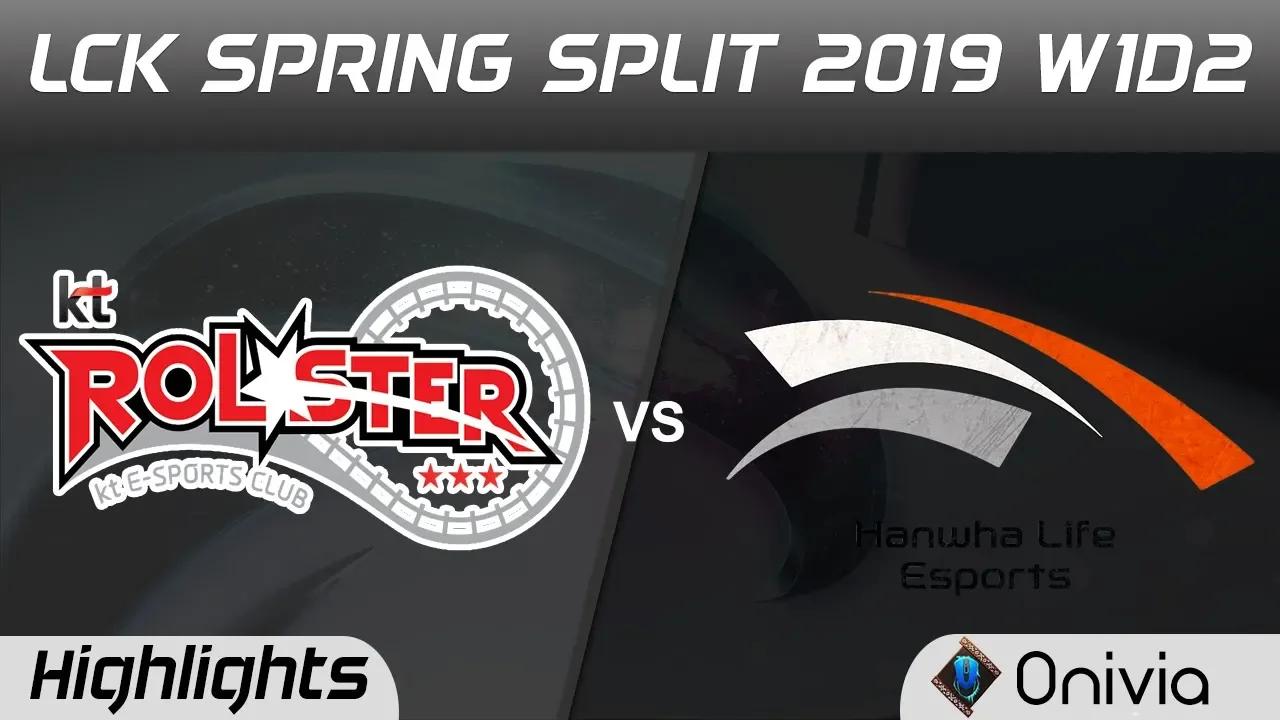 KT vs HLE Highlights Game 1 LCK Spring 2019 W1D2 KT Rolster vs Hanwha Life Esports by Onivia thumbnail