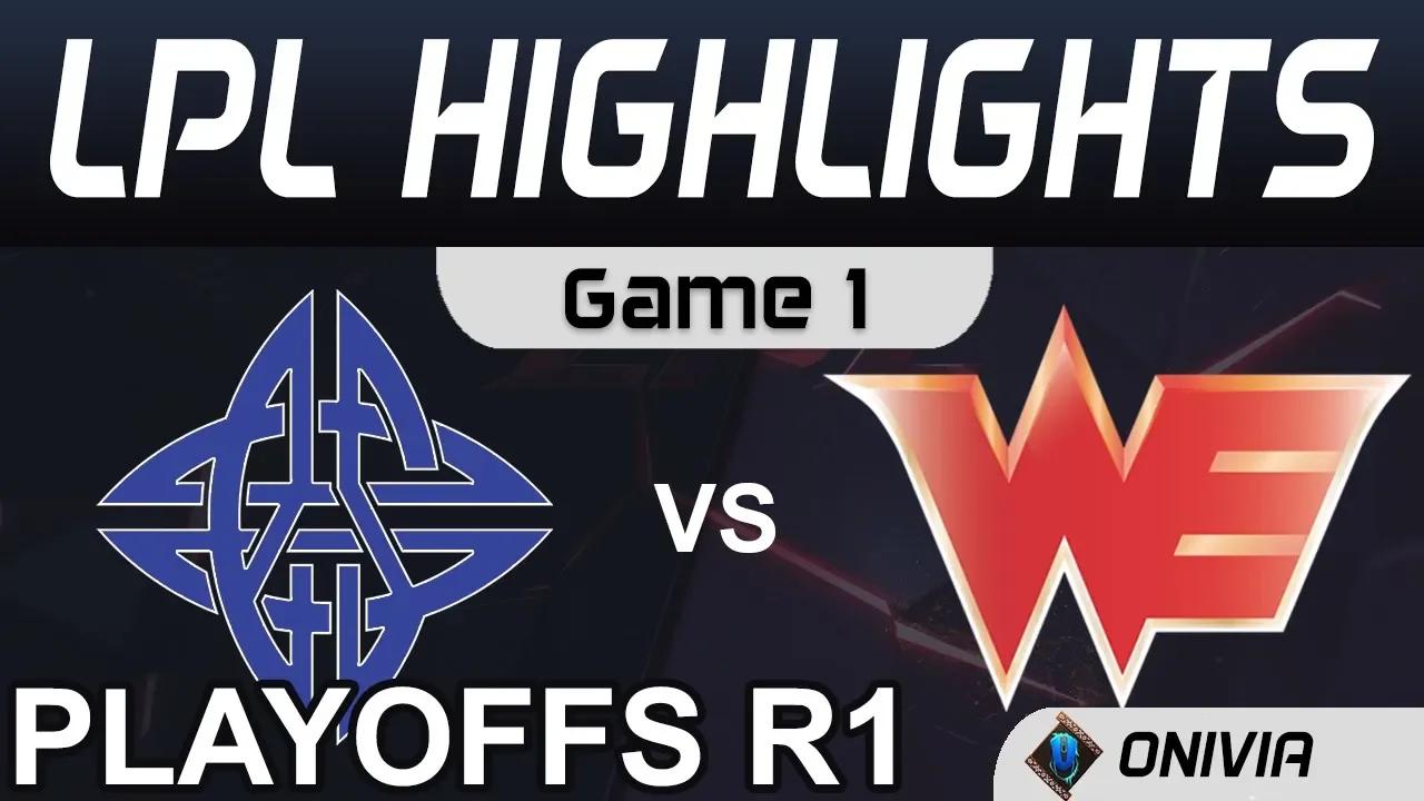 ES vs WE Highlights Game 1 Round1 LPL Spring Playoffs 2020 eStar vs Team WE by Onivia thumbnail