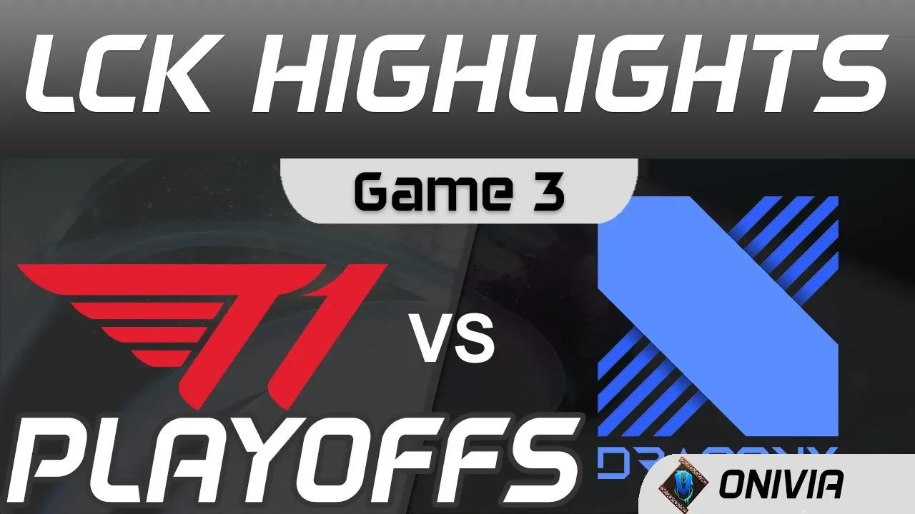 T1 vs DRX Highlights Game 3 Round3 LCK Spring Playoffs 2020 T1 vs DragonX by Onivia thumbnail