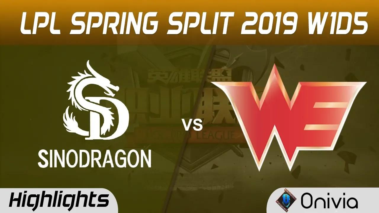 SDG vs WE Highlights Game 2 LPL Spring 2019 W1D5 SinoDragon Gaming vs Team WE by Onivia thumbnail