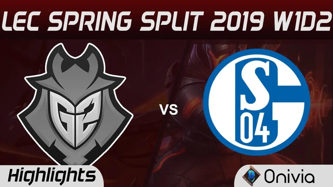 G2 vs S04 Highlights LEC Spring Split 2019 G2 Esports vs FC Schalke 04 By Onivia thumbnail