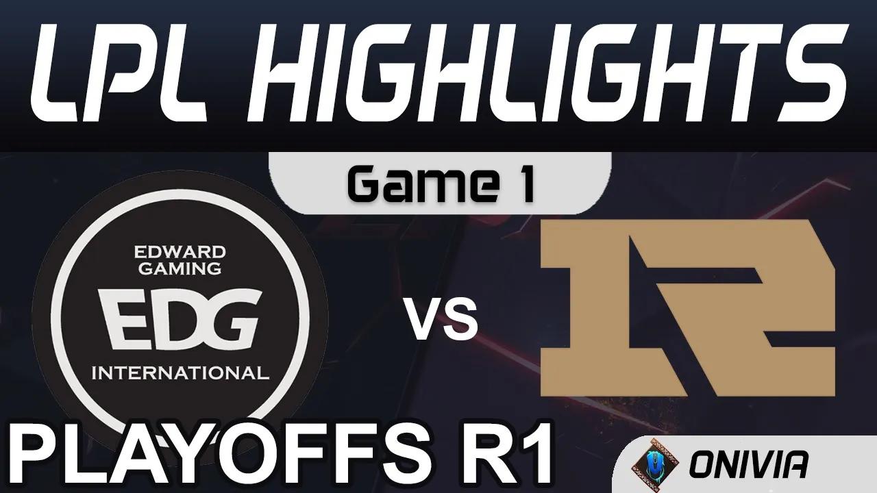 EDG vs RNG Highlights Game 1 Round1 LPL Spring Playoffs 2020 Edward Gaming vs Royal Never Give Up by thumbnail